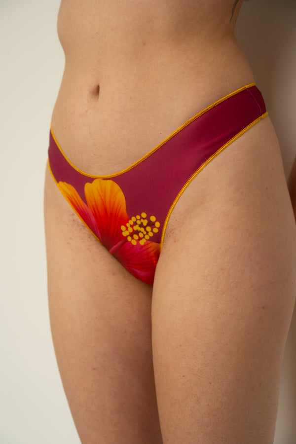 [PRÉCOMMANDE] Bas V - Hibiscus rose
